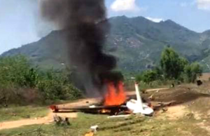 Недалеко от Нячанга разбился военный самолет