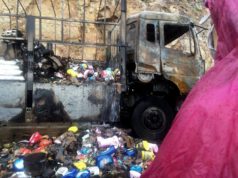 Полиция вернула 200кг товаров, из сгоревшего грузовика в центральном Вьетнаме